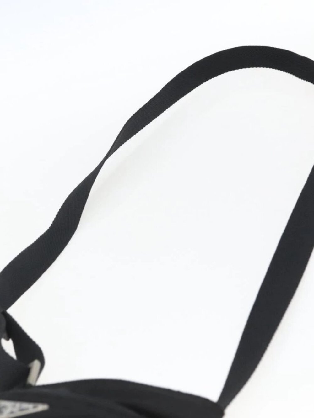 PRADA Shoulder Bag Nylon Black Silver Auth am10762 - Picture 9 of 16